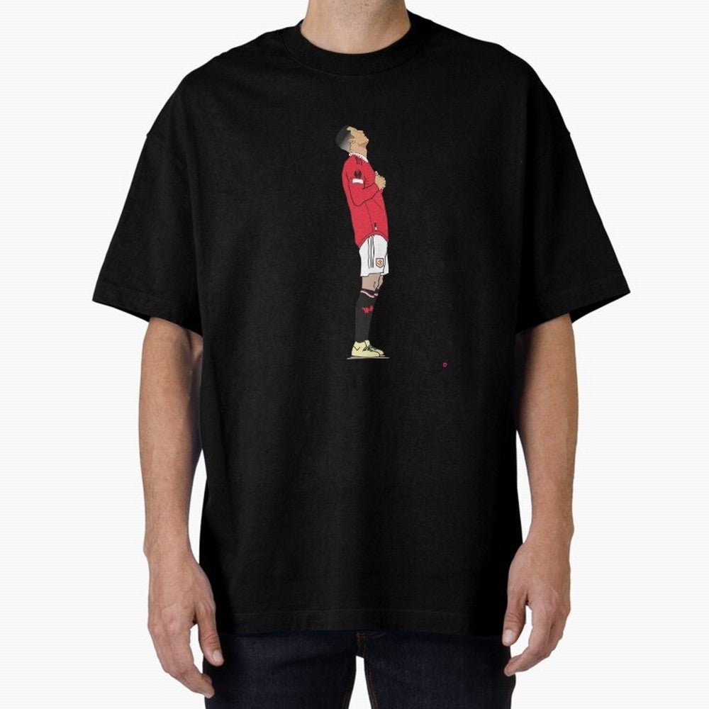 Ronaldo Pose Oversized T-Shirt Live the Energy of FIFA World Cup 2026 Group Stage Made for Haaland, Argentina and Brazil Energy, Stadium Memories, Football Loyalty, International Chants and Championship Tradition; Created for Match Day Parties,