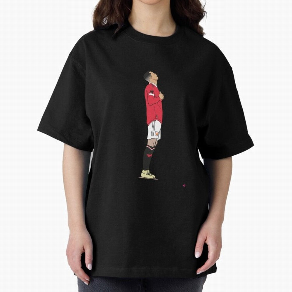 Ronaldo Pose Oversized T-Shirt Live the Energy of FIFA World Cup 2026 Group Stage Made for Haaland, Argentina and Brazil Energy, Stadium Memories, Football Loyalty, International Chants and Championship Tradition; Created for Match Day Parties,