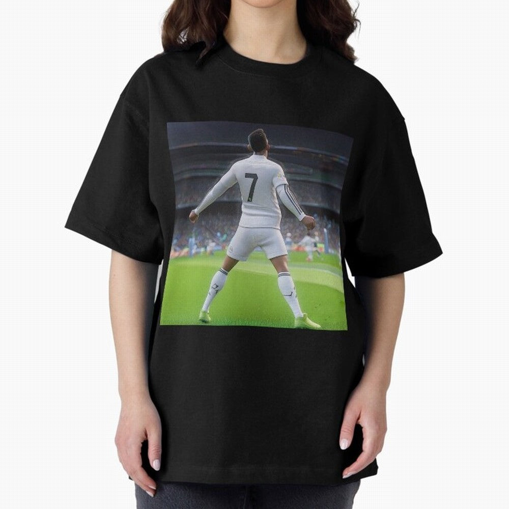 Ronaldo caricature Oversized T-Shirt Bring Bold Fan Energy to FIFA World Cup 2026 Celebrating Cristiano Ronaldo, Haaland and CR7, England Energy, Sports Nostalgia, International Competition, Famous Players and Unforgettable Victories; Ideal for