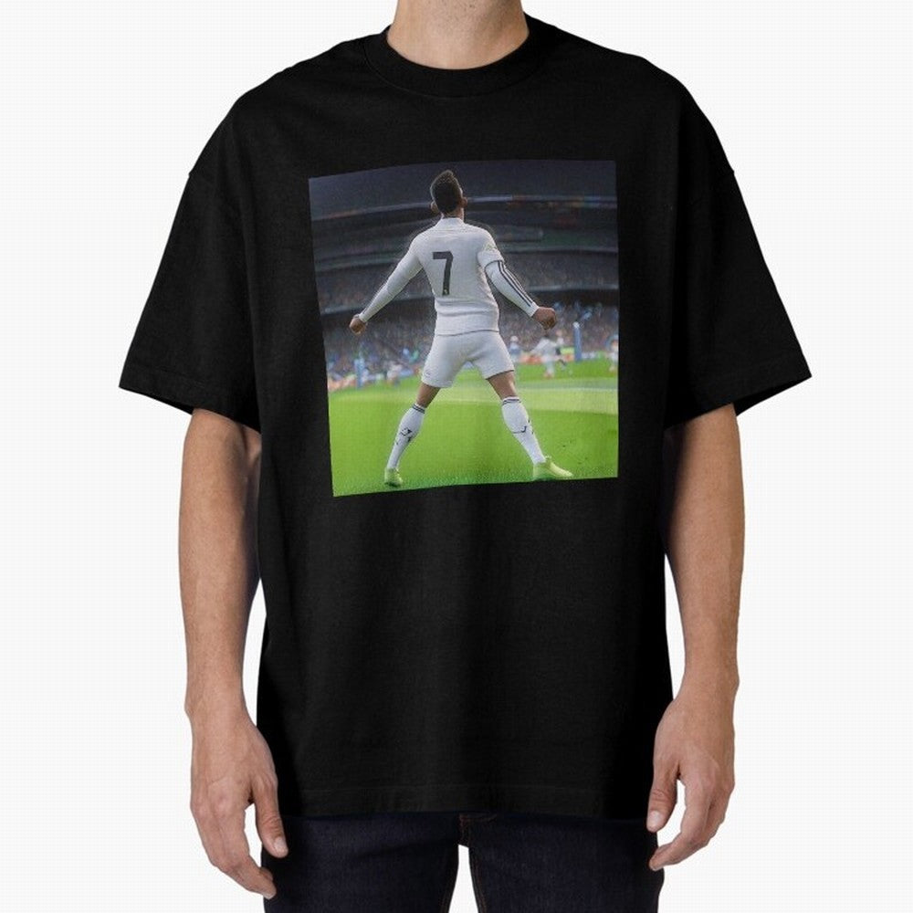 Ronaldo caricature Oversized T-Shirt Bring Bold Fan Energy to FIFA World Cup 2026 Celebrating Cristiano Ronaldo, Haaland and CR7, England Energy, Sports Nostalgia, International Competition, Famous Players and Unforgettable Victories; Ideal for