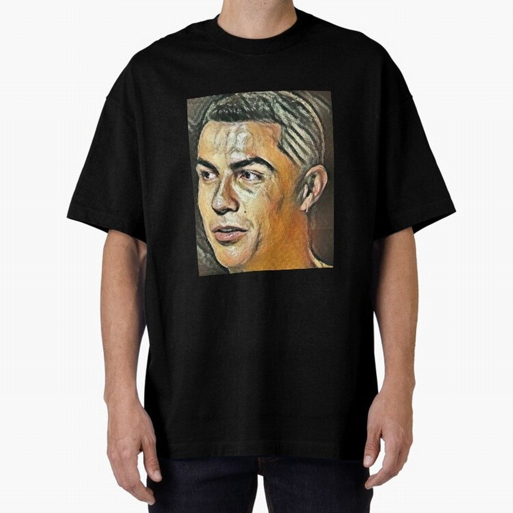 Cristiano Ronaldo Oversized T-Shirt Share Global Football Passion for FIFA World Cup 2026, Celebrating Neymar, England, France and Netherlands, Championship Spirit, Famous Goals, Roaring Crowds and International Football Unity; Created for Match