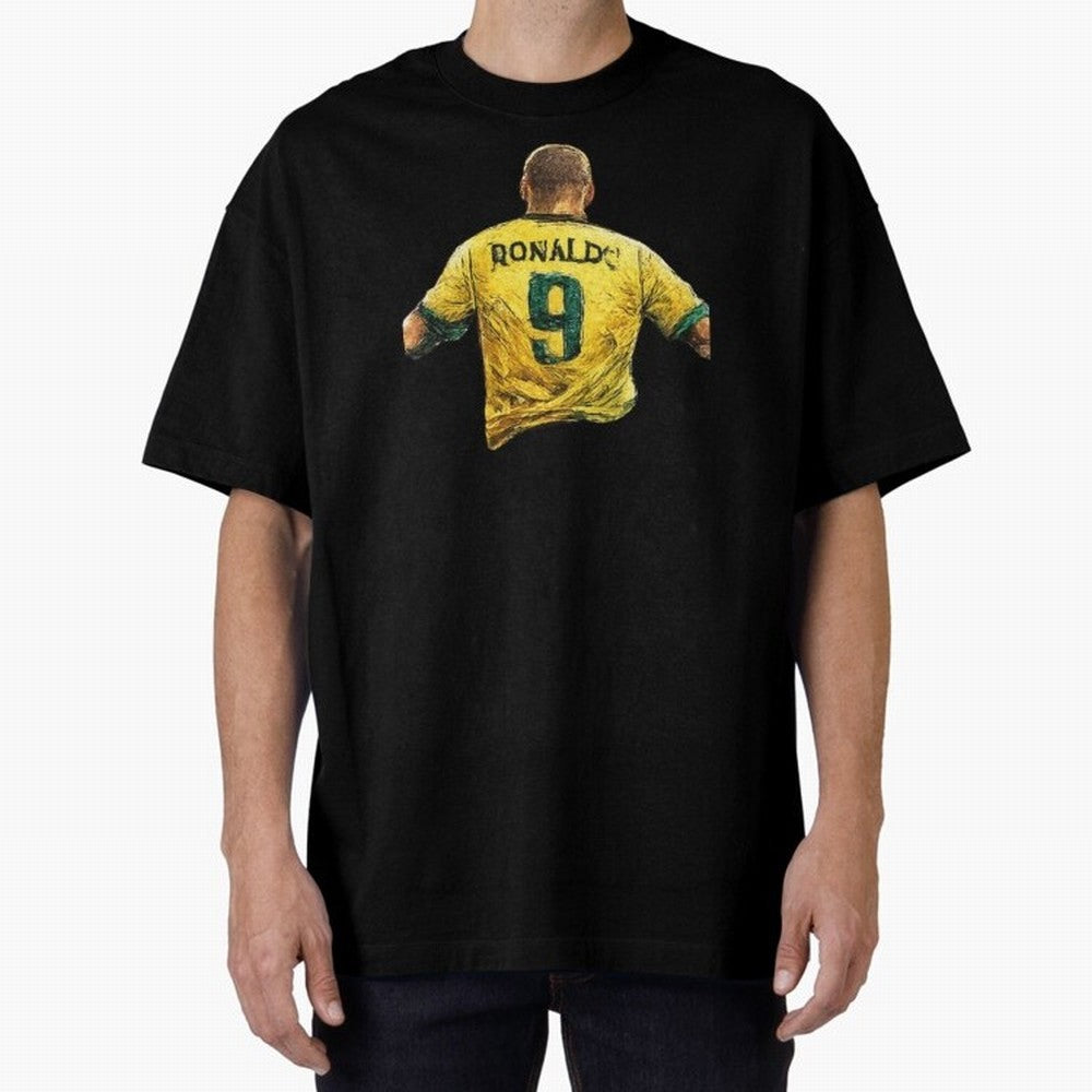 Brazilian Football Legend No.9 Vintage Streetwear Design Oversized T-Shirt Feel the Heartbeat of Match Day Hype around FIFA World Cup 2026, Haaland, Germany, Game Day Rituals, Football Legends, Country Pride and the Road to the Final; Great for