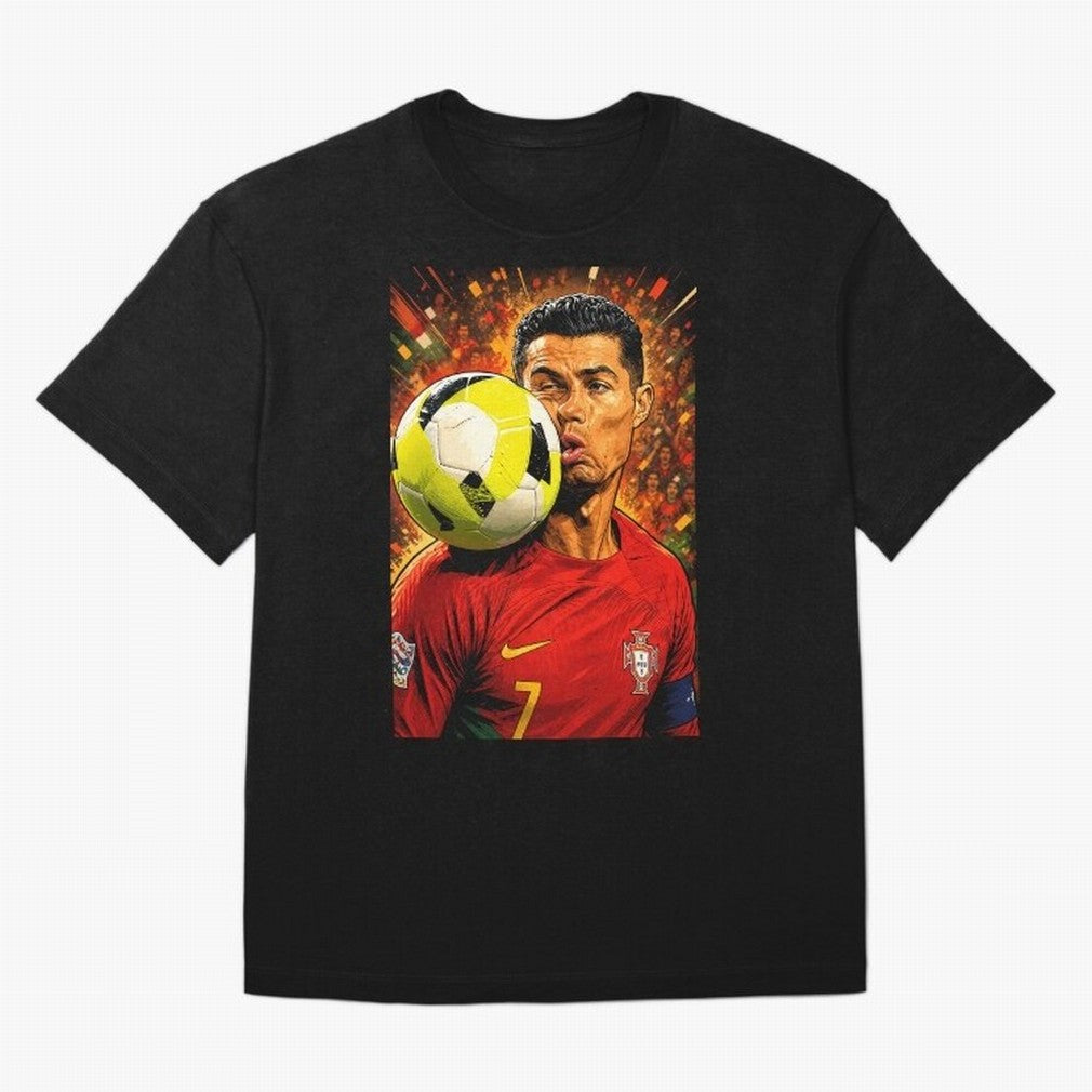 Legendary shot Oversized T-Shirt Celebrate FIFA World Cup 2026 Featuring Haaland, Argentina, France and Brazil Energy, Global Supporter Spirit, Legendary Goals, National Colors and Tournament Celebration; Ideal for Passionate Fans Who Love Underdog