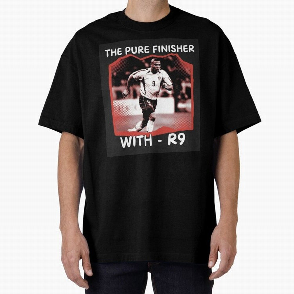 Ronaldo R9 The Pure Finisher Vintage Oversized T-Shirt Get Ready for the FIFA World Cup 2026 Group Stage Journey through Mbappe Highlights, Brazil, Portugal and Argentina Pride, Classic Soccer Heritage, Championship Pressure, Fan Loyalty and