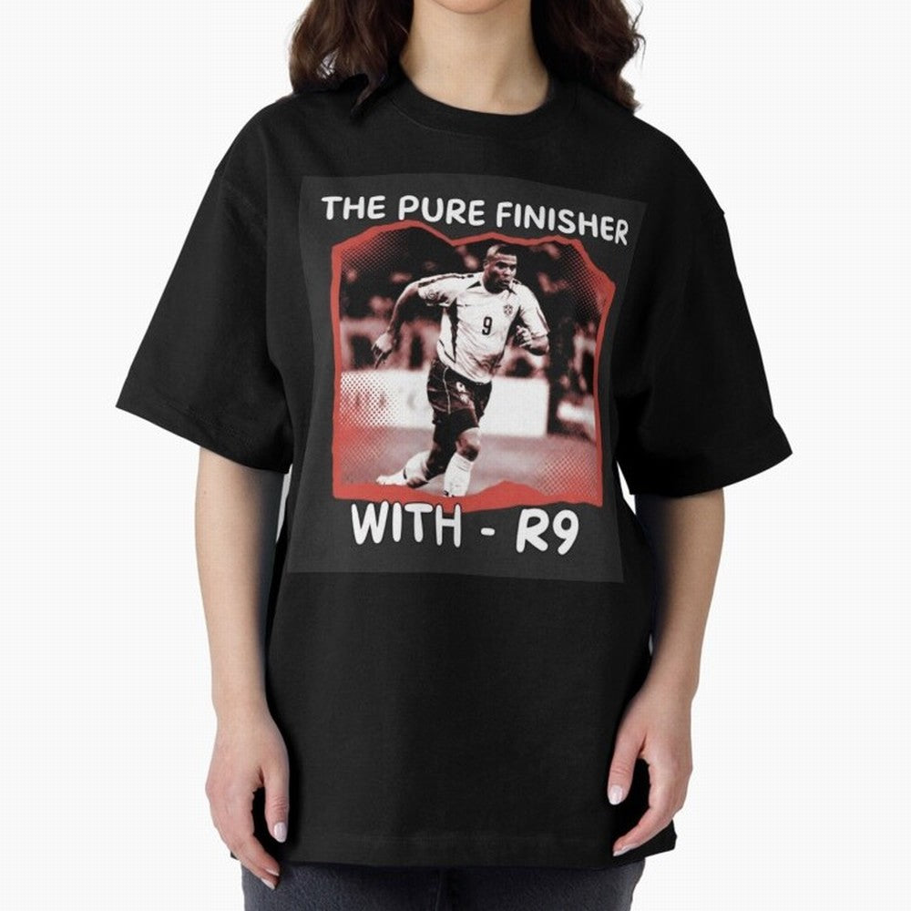 Ronaldo R9 The Pure Finisher Vintage Oversized T-Shirt Get Ready for the FIFA World Cup 2026 Group Stage Journey through Mbappe Highlights, Brazil, Portugal and Argentina Pride, Classic Soccer Heritage, Championship Pressure, Fan Loyalty and