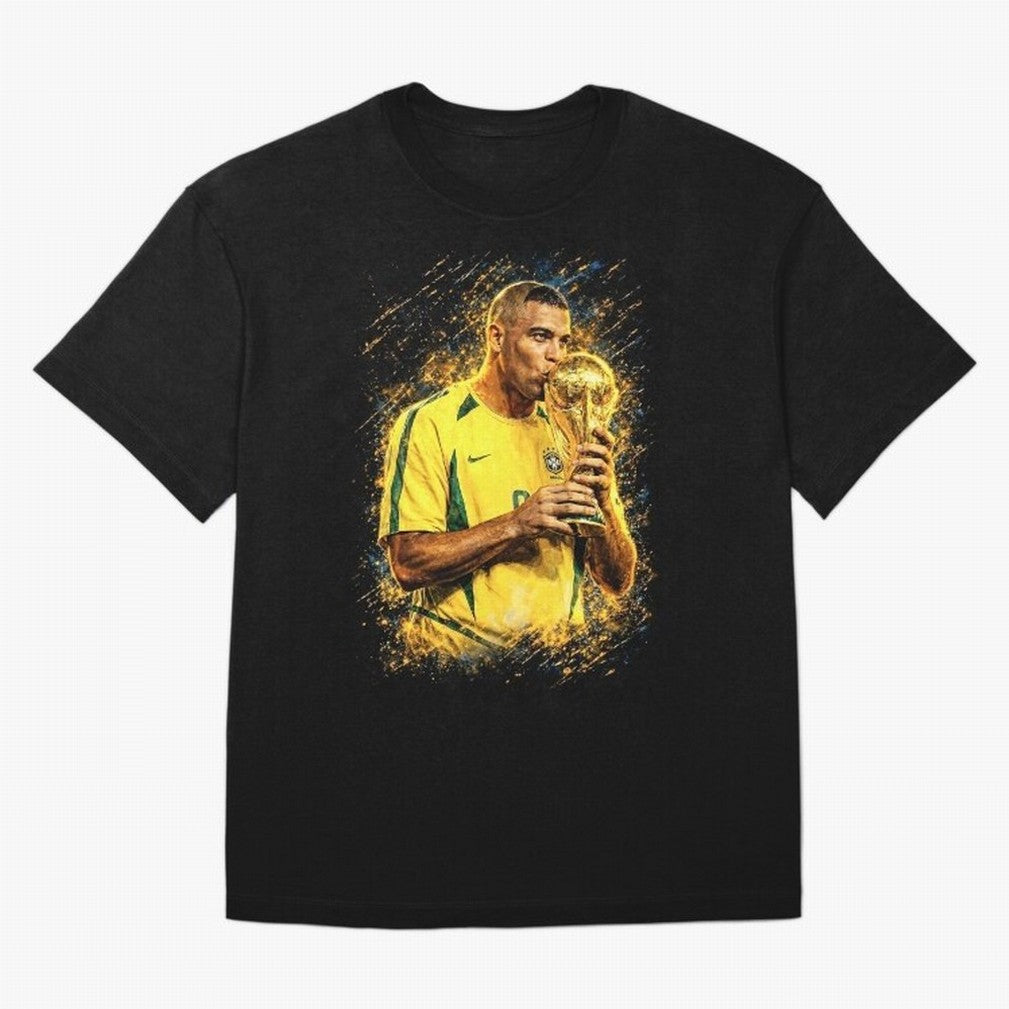 R9 Ronaldo Football Legend Oversized T-Shirt Celebrate Football Dreams Across FIFA World Cup 2026 for Fans of Mbappe and Neymar and Argentina, France and Brazil, Bringing Fan Favorite Moments, National Team Passion, Big Match Drama and Soccer
