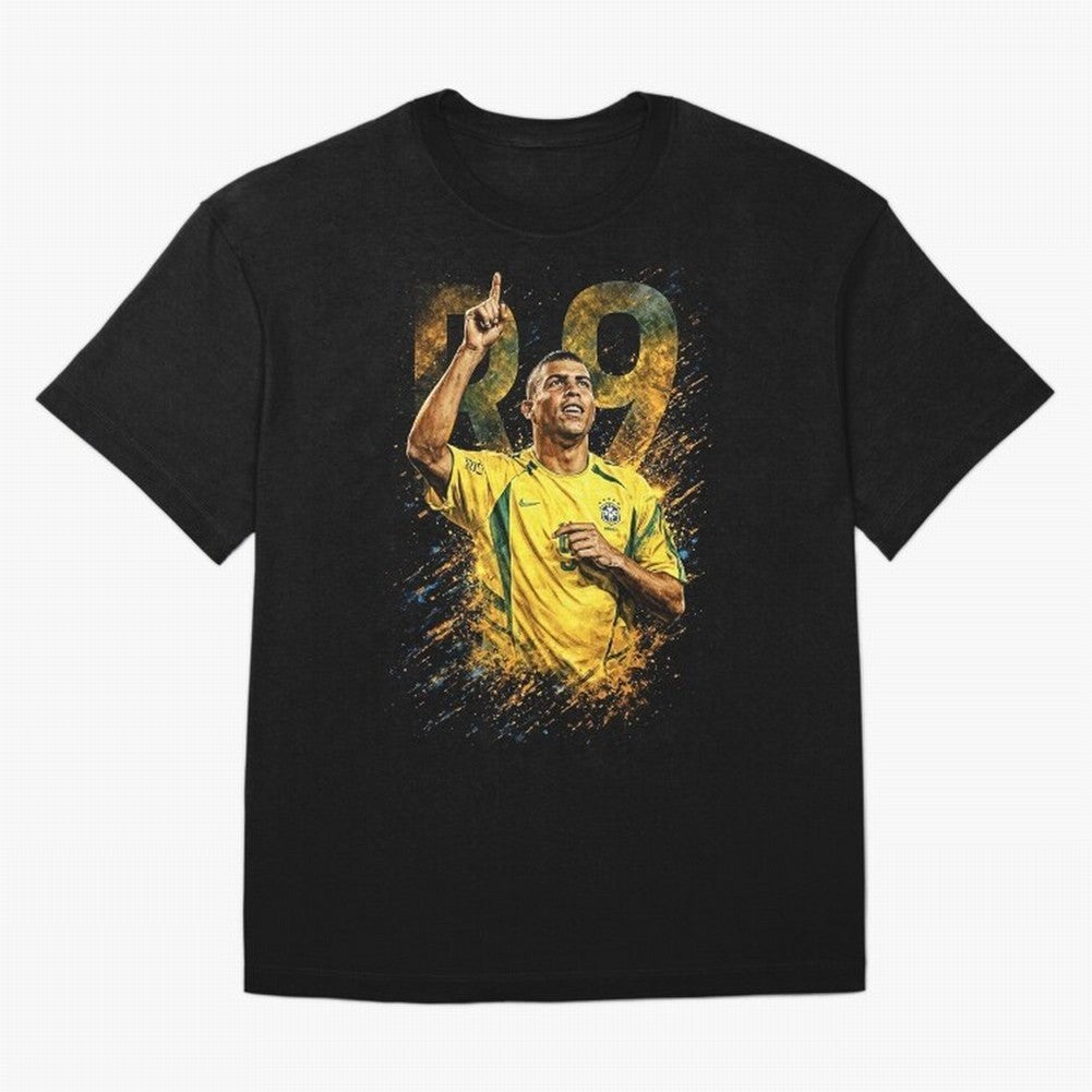 R9 Ronaldo Football Legend Oversized T-Shirt Bring Global Tournament Vibes to Match Day Hype around FIFA World Cup 2026 Group Stage, Cristiano Ronaldo, Haaland and CR7, Argentina, Sports Nostalgia, International Competition, Famous Players and
