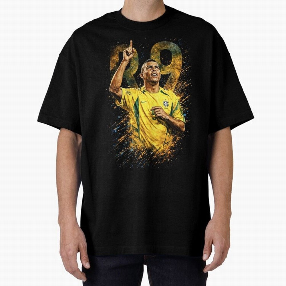 R9 Ronaldo Football Legend Oversized T-Shirt Bring Global Tournament Vibes to Match Day Hype around FIFA World Cup 2026 Group Stage, Cristiano Ronaldo, Haaland and CR7, Argentina, Sports Nostalgia, International Competition, Famous Players and
