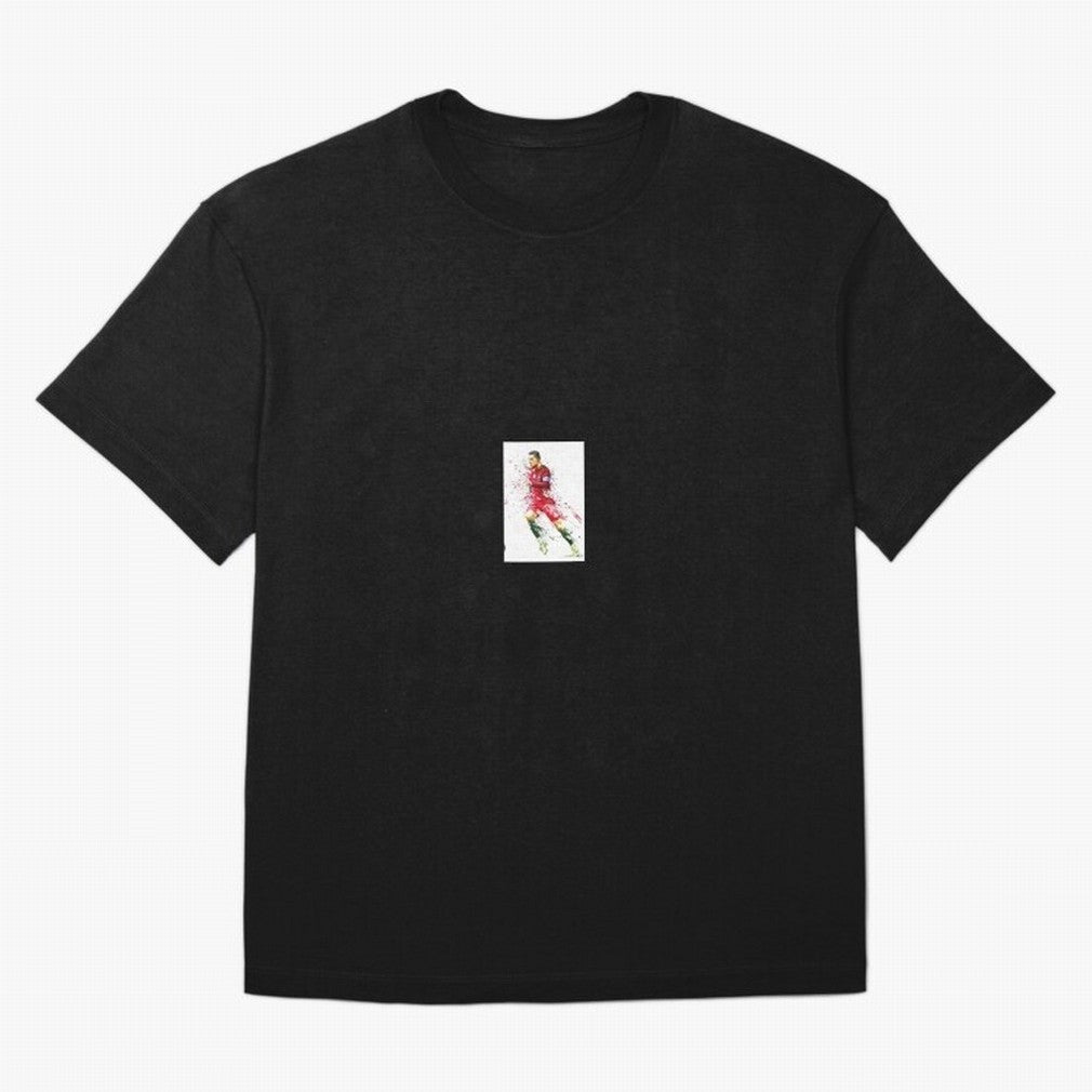 Ronaldo sticker Oversized T-Shirt Feel International Energy from FIFA World Cup 2026 USA Canada Mexico Spirit, Centered on Portugal, Spain and Germany, Messi, CR7 and Mbappe, Game Day Rituals, Football Legends, Country Pride and the Road to the