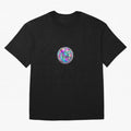 Soccer ball holographic sticker Oversized T-Shirt Relive Legendary Nights from FIFA World Cup 2026 for Fans of Cristiano Ronaldo, Haaland and CR7 and Spain and Netherlands, Bringing Vintage Soccer Flavor, Modern Football Stars, National Flags and