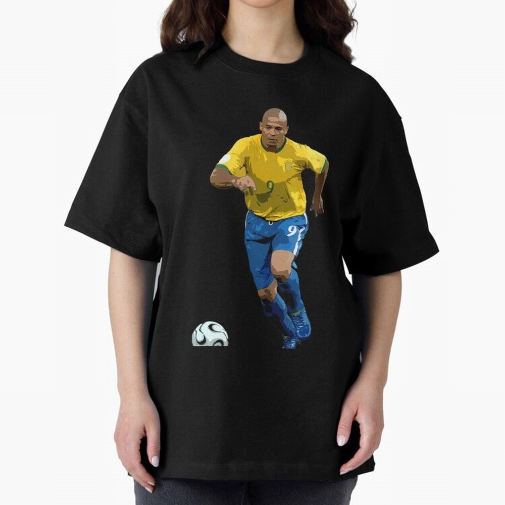 Ronaldo Nazario Oversized T-Shirt Relive the FIFA World Cup 2026 Journey through Neymar Highlights, Netherlands Pride, Game Day Rituals, Football Legends, Country Pride and the Road to the Final; Created for Match Day Parties, Soccer Gifts, Fan