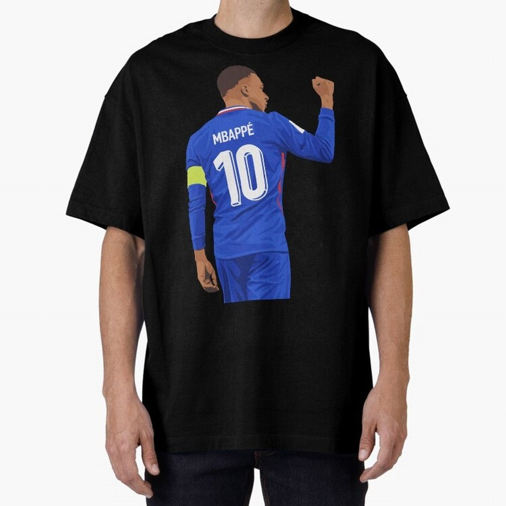 Kylian Mbappe France Oversized T-Shirt Back Your Heroes with Match Day Hype around FIFA World Cup 2026, Cristiano Ronaldo, Spain, Football History, Final Match Energy, Crowd Noise and Once in a Lifetime Moments; Perfect for Supporters Who Want Bold