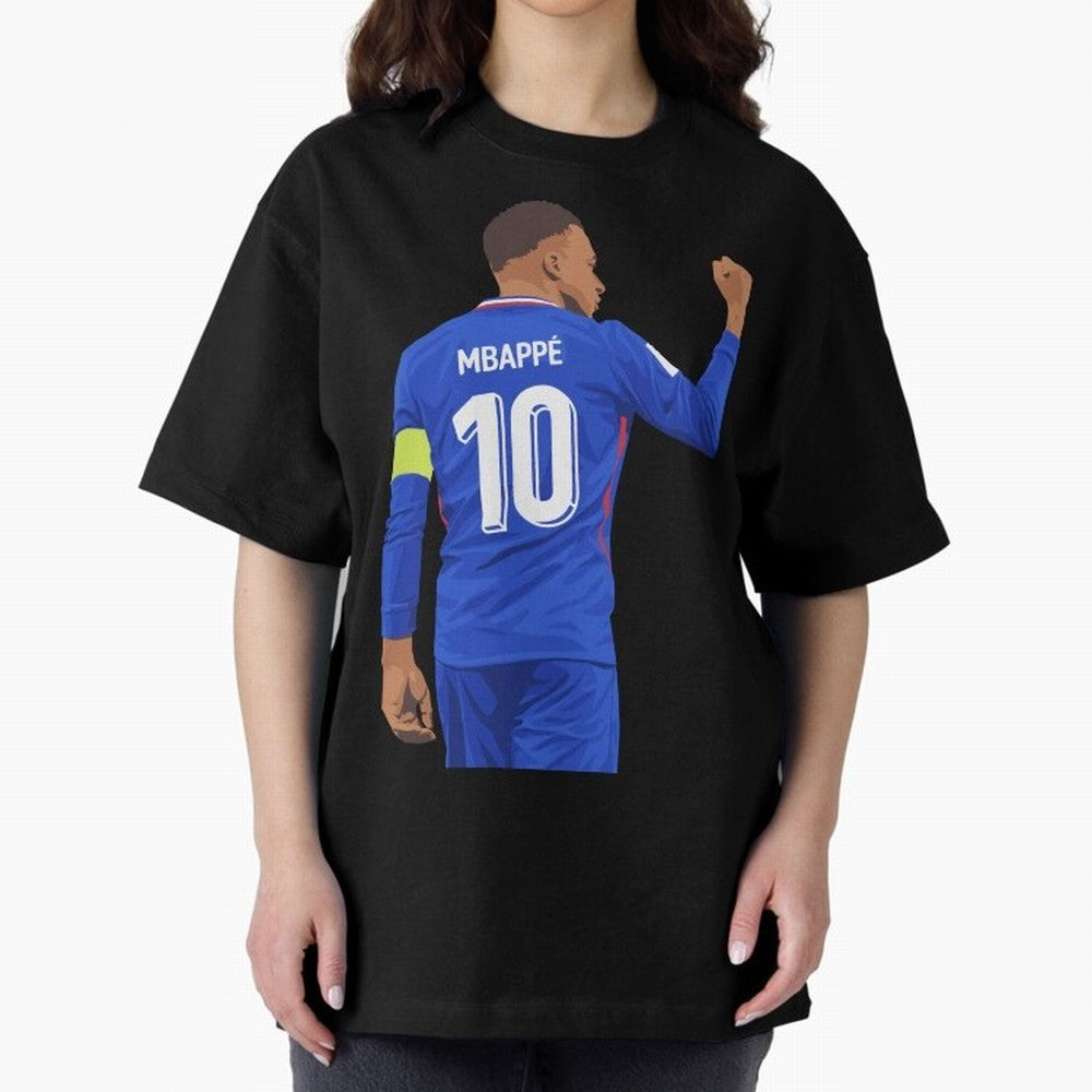 Kylian Mbappe France Oversized T-Shirt Back Your Heroes with Match Day Hype around FIFA World Cup 2026, Cristiano Ronaldo, Spain, Football History, Final Match Energy, Crowd Noise and Once in a Lifetime Moments; Perfect for Supporters Who Want Bold