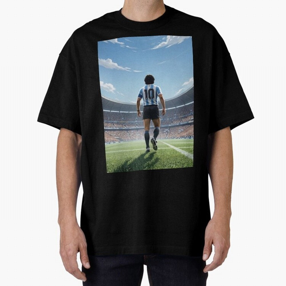 Diego Maradona Oversized T-Shirt Make Memories around FIFA World Cup 2026 USA Canada Mexico Connected to Messi, France Energy, Classic Soccer Heritage, Championship Pressure, Fan Loyalty and International Pride; Perfect for Supporters Who Want Bold