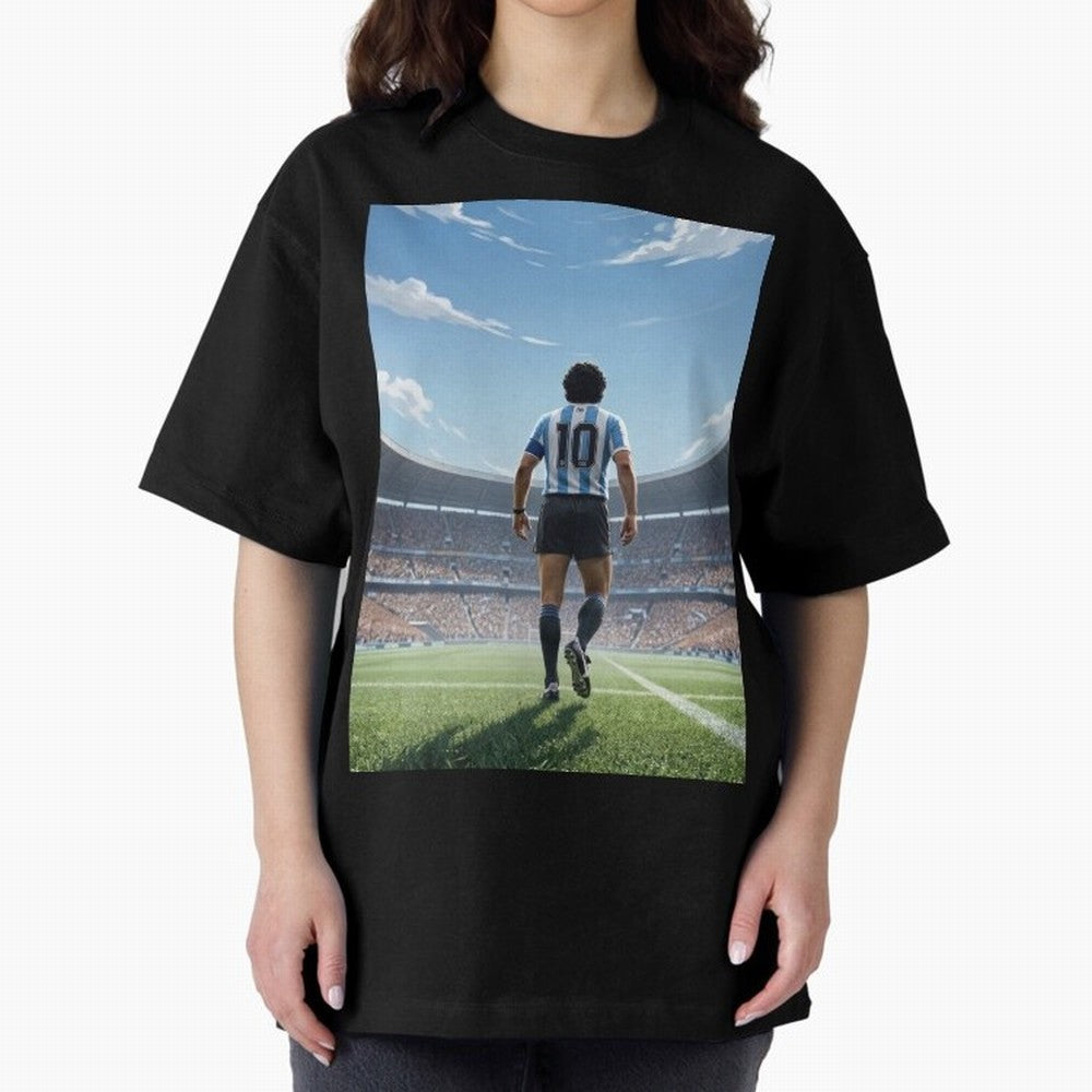 Diego Maradona Oversized T-Shirt Make Memories around FIFA World Cup 2026 USA Canada Mexico Connected to Messi, France Energy, Classic Soccer Heritage, Championship Pressure, Fan Loyalty and International Pride; Perfect for Supporters Who Want Bold