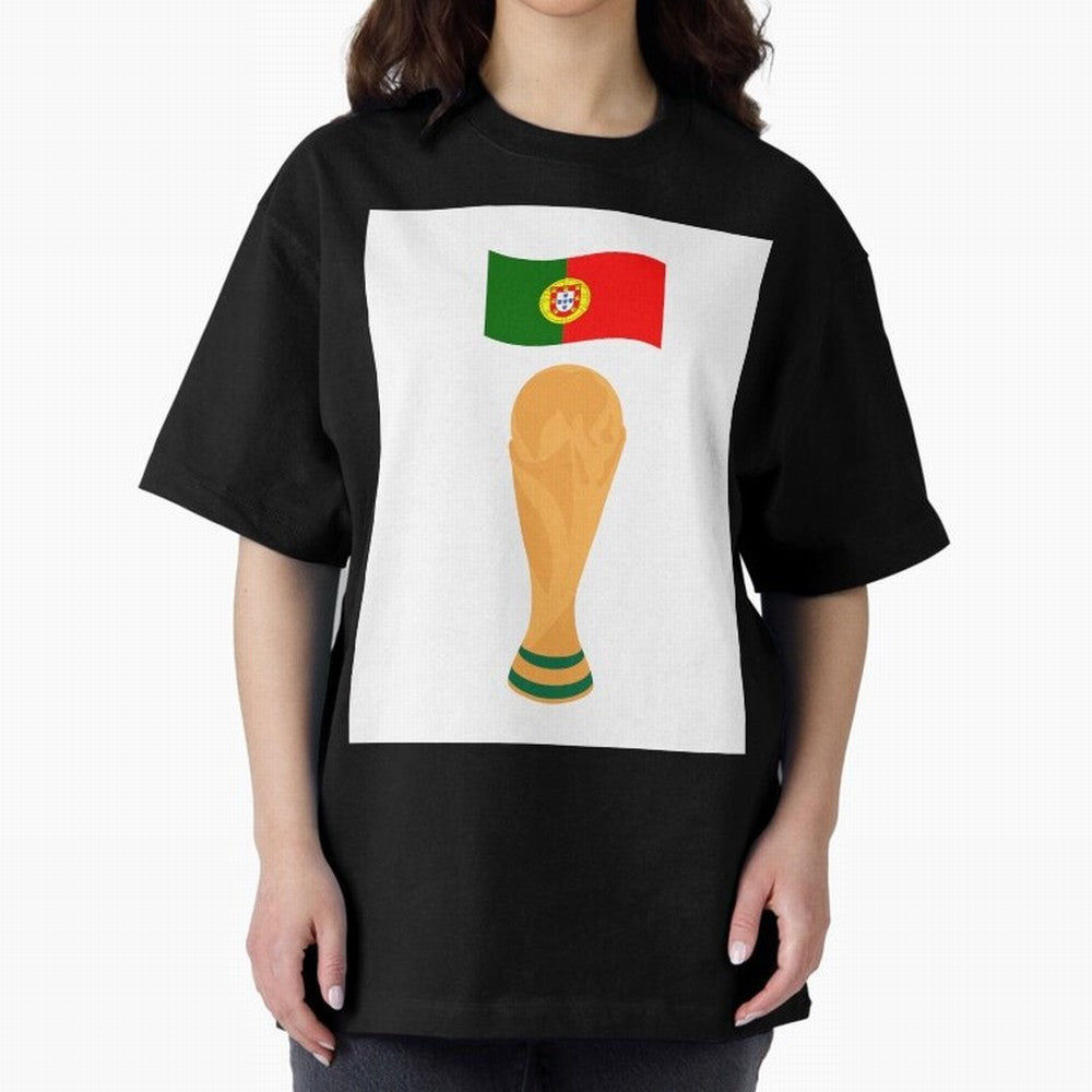 Portugal Football Fan T-Shirt Oversized T-Shirt Bring Match Day Fire to Match Day Hype around FIFA World Cup 2026 USA Canada Mexico, CR7 and Messi, Germany, Soccer Culture, Superstar Moments, National Team Dreams and Competitive Fire; Great for