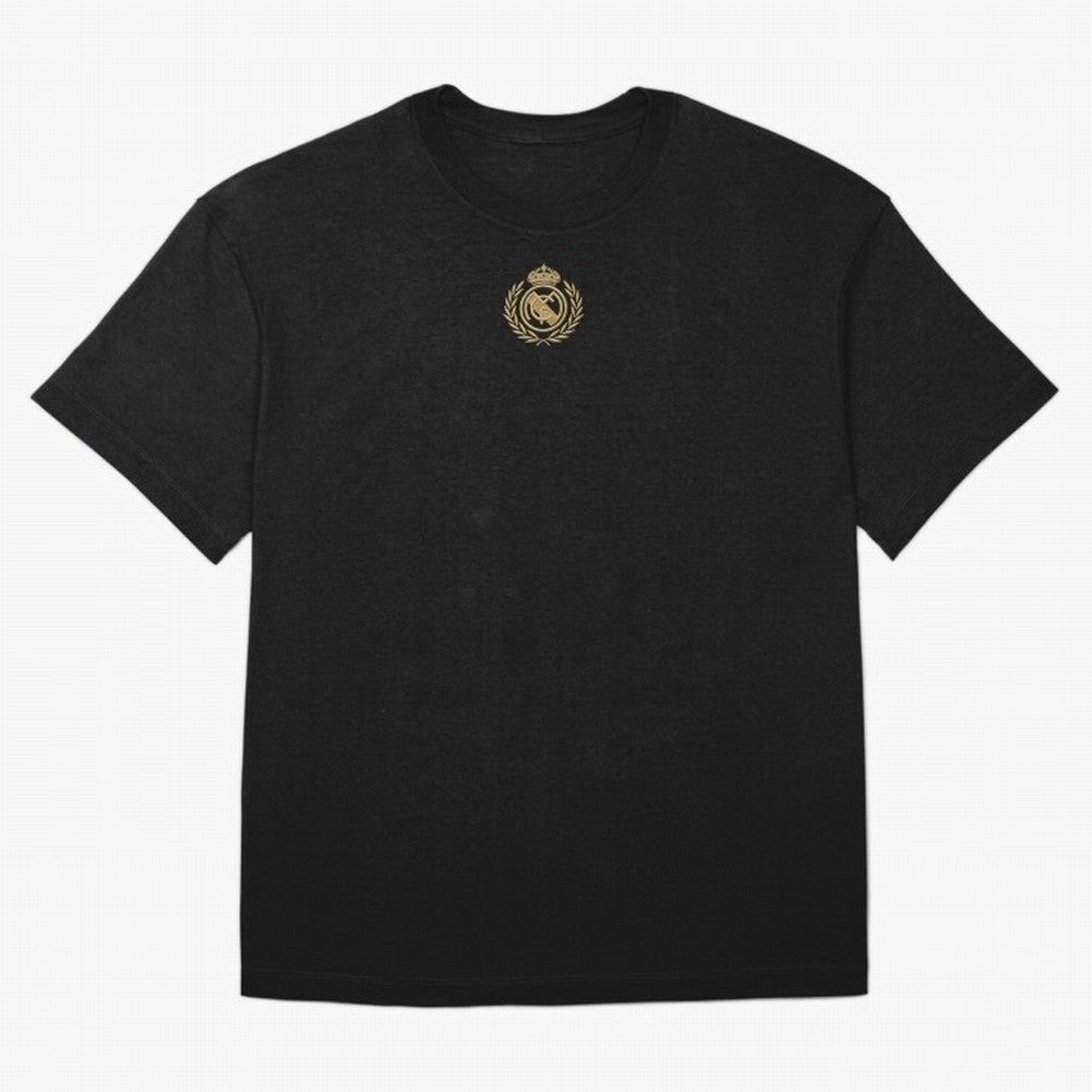 REAL MADRID GOLDEN EMBROIDERY Oversized T-Shirt Bring Trophy Dreams to FIFA World Cup 2026 USA Canada Mexico for Fans of Haaland and France and Portugal, Bringing Stadium Memories, Football Loyalty, International Chants and Championship Tradition;