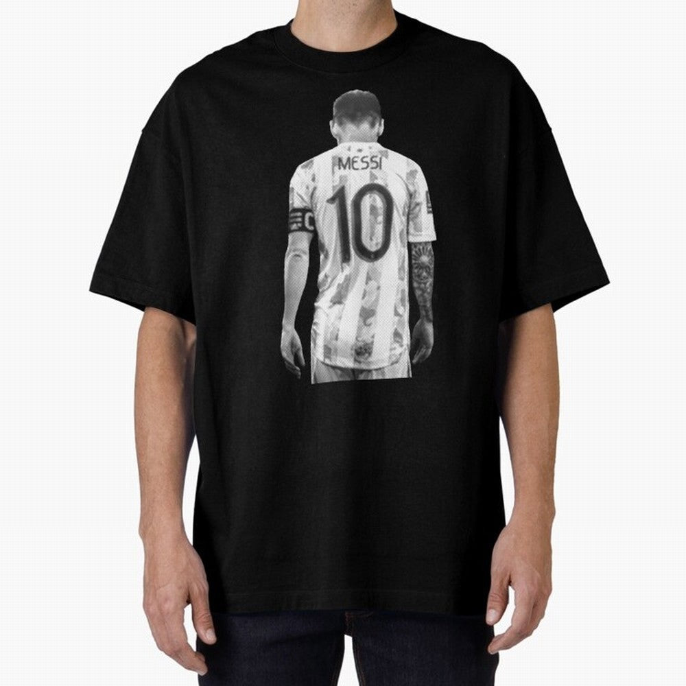 messi Oversized T-Shirt Fuel Match Day Hype around FIFA World Cup 2026, Messi, Portugal, Spain and Germany, Global Supporter Spirit, Legendary Goals, National Colors and Tournament Celebration; Great for Watch Parties, Sports Bars, Family Nights,