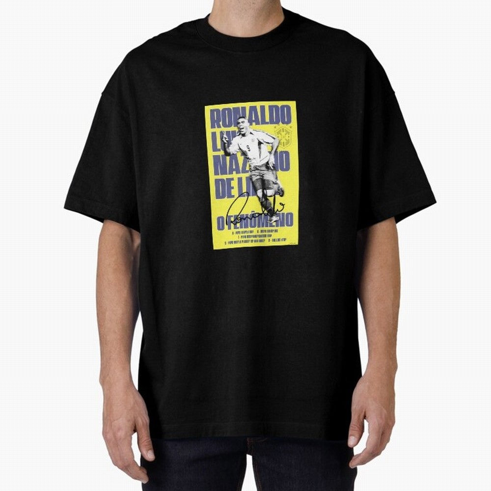 R9 Ronaldo Nazario Oversized T-Shirt Enjoy the FIFA World Cup 2026 USA Canada Mexico Journey through Cristiano Ronaldo, Haaland and CR7 Highlights, Brazil Pride, Fan Favorite Moments, National Team Passion, Big Match Drama and Soccer History; Great