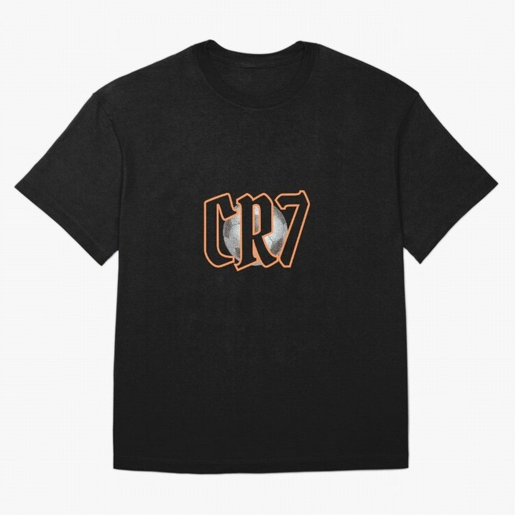 CR7 BLACK Oversized T-Shirt Enjoy Match Day Hype around FIFA World Cup 2026 Group Stage, CR7 and Messi, France and Portugal, Football History, Final Match Energy, Crowd Noise and Once in a Lifetime Moments; Ideal for Fans Who Follow Messi,