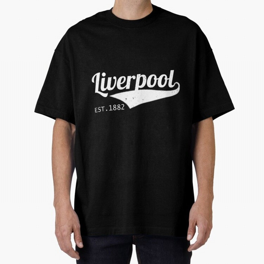 Liverpool Oversized T-Shirt Feel International Energy from Match Day Hype around FIFA World Cup 2026, CR7, Argentina and Brazil, Supporter Pride, Iconic Celebrations, Legendary Names and Global Match Day Energy; Perfect for Fans, Collectors, Family