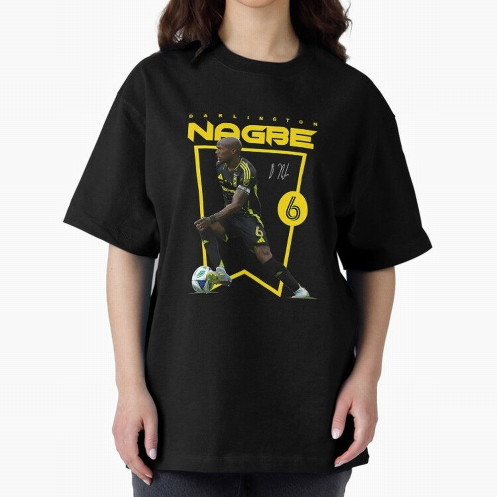 Darlington Nagbe Columbus Oversized T-Shirt Fuel Global Football Passion for FIFA World Cup 2026 Group Stage, with Messi, England, France and Netherlands, Vintage Soccer Flavor, Modern Football Stars, National Flags and Final Night Emotion; Created