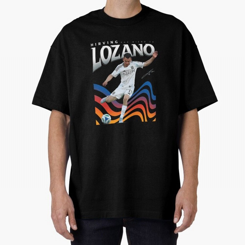 Hirving Lozano San Diego Oversized T-Shirt Show Passion for the Stars of the FIFA World Cup 2026 Journey through Messi, CR7 and Mbappe Highlights, England Pride, Soccer Culture, Superstar Moments, National Team Dreams and Competitive Fire; Made for