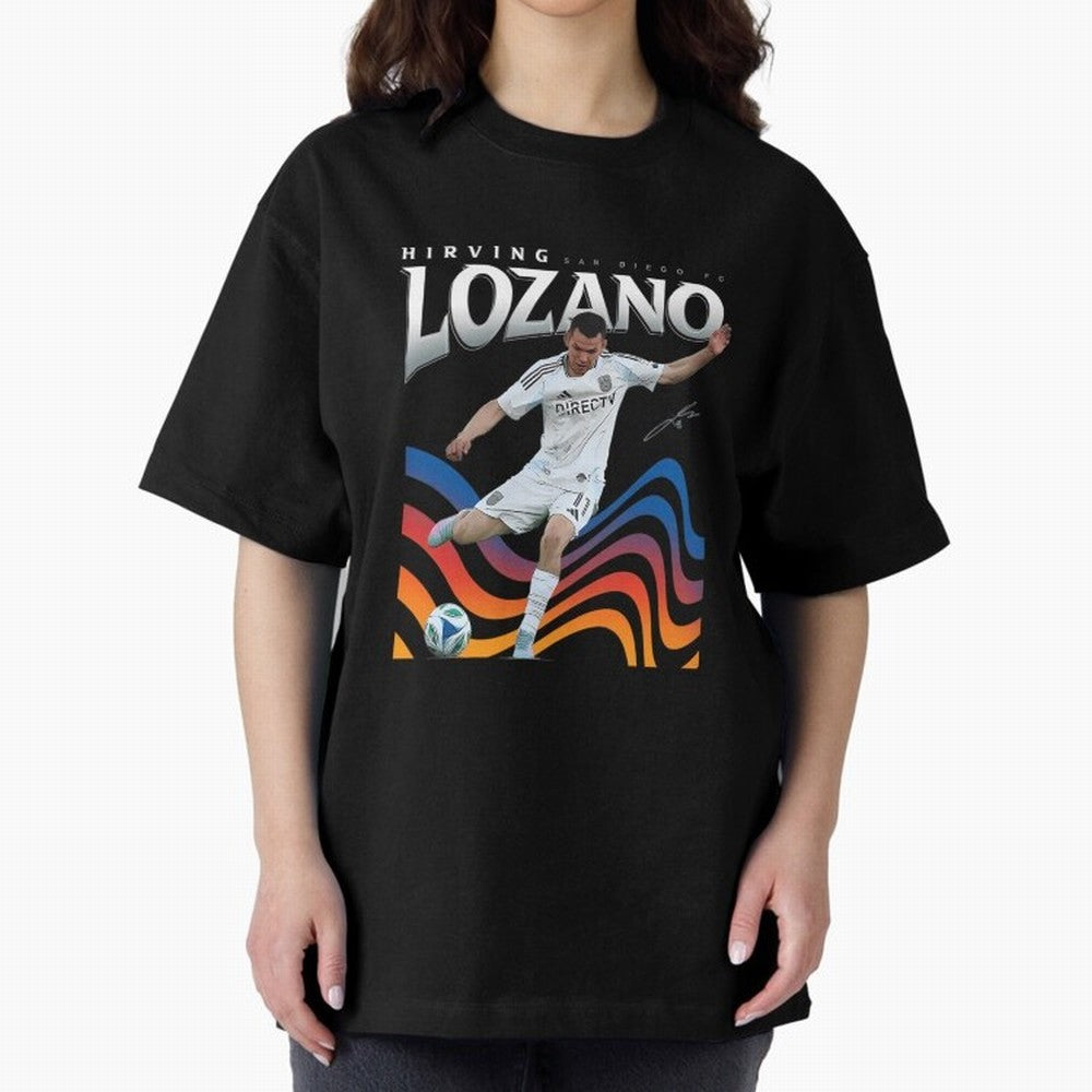 Hirving Lozano San Diego Oversized T-Shirt Show Passion for the Stars of the FIFA World Cup 2026 Journey through Messi, CR7 and Mbappe Highlights, England Pride, Soccer Culture, Superstar Moments, National Team Dreams and Competitive Fire; Made for