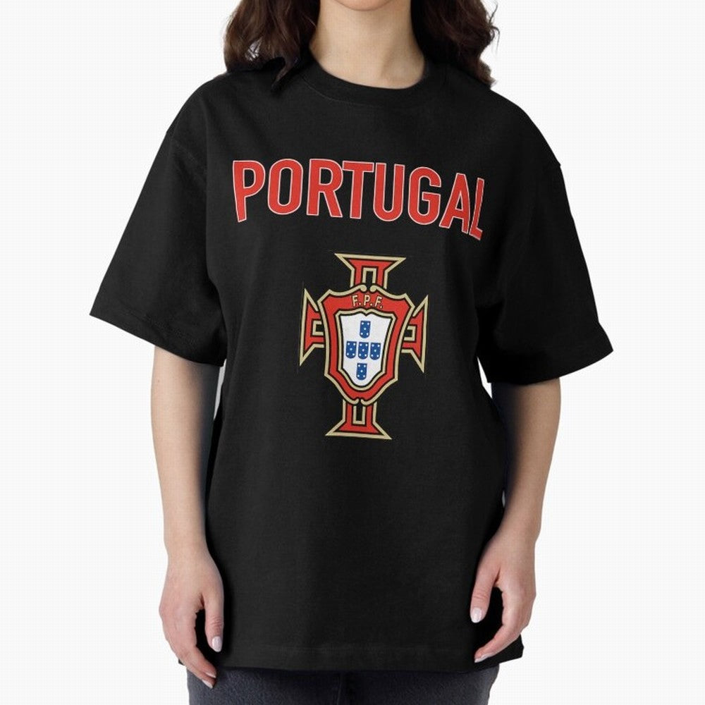 Portugal Oversized T-Shirt Remember the FIFA World Cup 2026 Journey through CR7 and Messi Highlights, Argentina and Brazil Pride, Stadium Memories, Football Loyalty, International Chants and Championship Tradition; Ideal for Passionate Fans Who