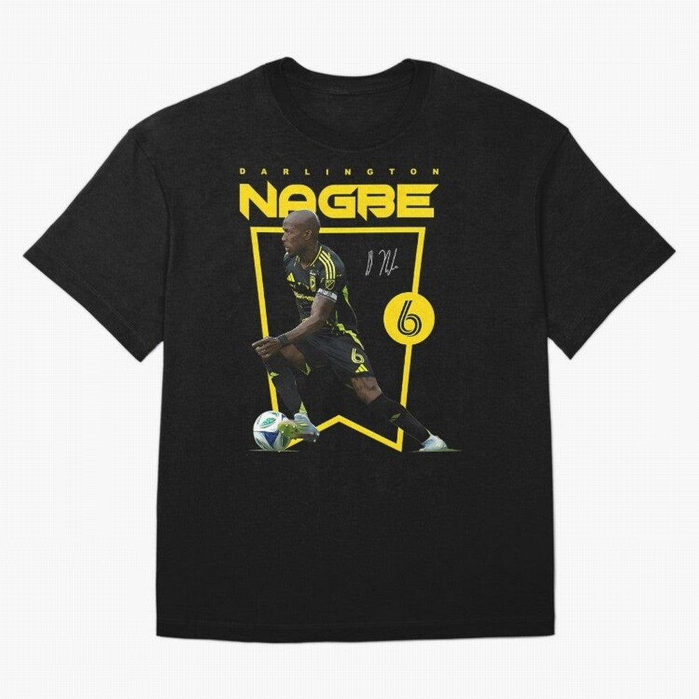 Darlington Nagbe Columbus Crew Oversized T-Shirt Represent the Passion of Match Day Hype around FIFA World Cup 2026 Group Stage, Mbappe and Neymar, Brazil, Portugal and Argentina, Classic Soccer Heritage, Championship Pressure, Fan Loyalty and