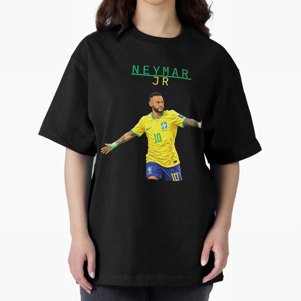 Neymar Oversized T-Shirt Celebrate Golden Goal Energy in FIFA World Cup 2026 Spirit, Driven by Argentina, France and Brazil, Cristiano Ronaldo, Haaland and CR7, Goal Celebration Energy, Supporter Heritage, Football Icons and Worldwide Tournament