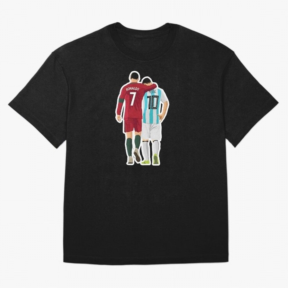 Ronaldo & Messi Oversized T-Shirt Share FIFA World Cup 2026 Group Stage Spirit, Celebrating Netherlands, Cristiano Ronaldo, Football Passion, Legendary Performances, Festival Vibes and Supporter Community; Made for Collectors Who Enjoy Iconic