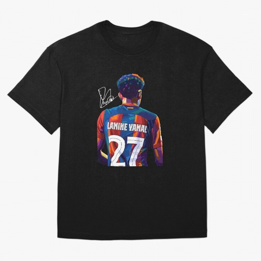 Lamine Yamal Football Player Oversized T-Shirt Elevate Match Day Hype around FIFA World Cup 2026, CR7 and Messi, Germany, Retro Football Energy, Iconic Rivalries, Trophy Chase Drama and Stadium Atmosphere; Perfect for Supporters Who Want Bold