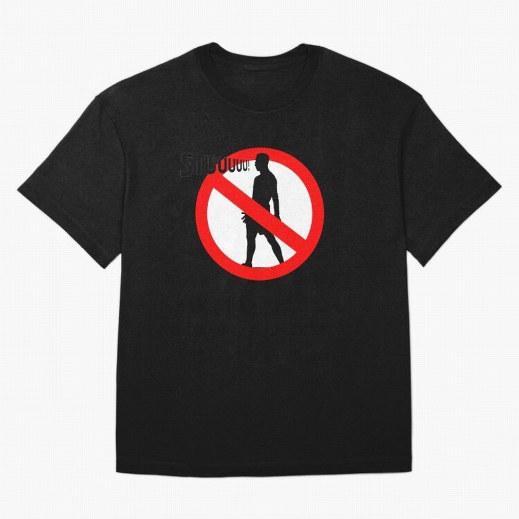 No Siiuuu Funny Soccer Meme Design Oversized T-Shirt Celebrate Global Football Passion for FIFA World Cup 2026 Group Stage, Made for Cristiano Ronaldo, Haaland and CR7, Brazil, Tournament Hype, Historic Matchups, Family Viewing Parties and Global