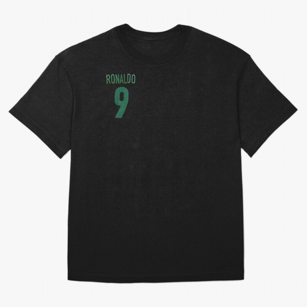 Ronaldo 9 Brazil Back of the shirt Oversized T-Shirt Feel the Trophy Chase of Global Football Passion for FIFA World Cup 2026 USA Canada Mexico, Inspired by Haaland, England, Fan Favorite Moments, National Team Passion, Big Match Drama and Soccer