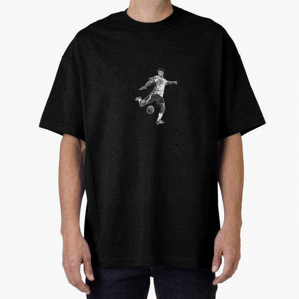 Fooball player Oversized T-Shirt Feel the FIFA World Cup 2026 USA Canada Mexico Journey through Messi, Neymar and Mbappe Highlights, Argentina and Brazil Pride, Stadium Chants, National Pride, Trophy Dreams and Unforgettable Football Memories;