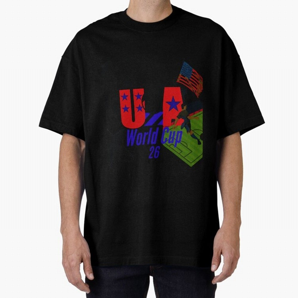 usa world cup 26 Oversized T-Shirt Show Your Tournament Heart for Match Day Hype around FIFA World Cup 2026 Group Stage, Mbappe, England and Germany, Classic Soccer Heritage, Championship Pressure, Fan Loyalty and International Pride; Built for