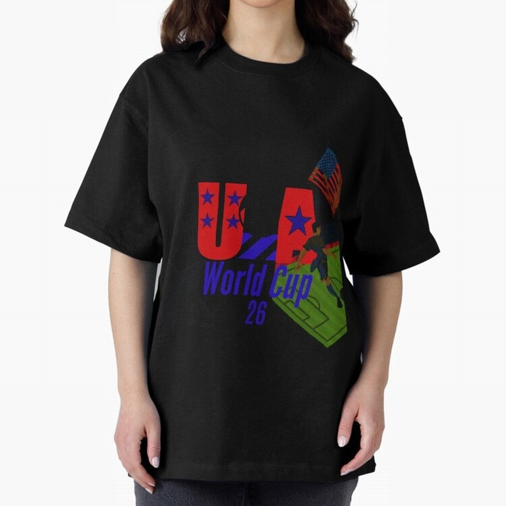 usa world cup 26 Oversized T-Shirt Show Your Tournament Heart for Match Day Hype around FIFA World Cup 2026 Group Stage, Mbappe, England and Germany, Classic Soccer Heritage, Championship Pressure, Fan Loyalty and International Pride; Built for