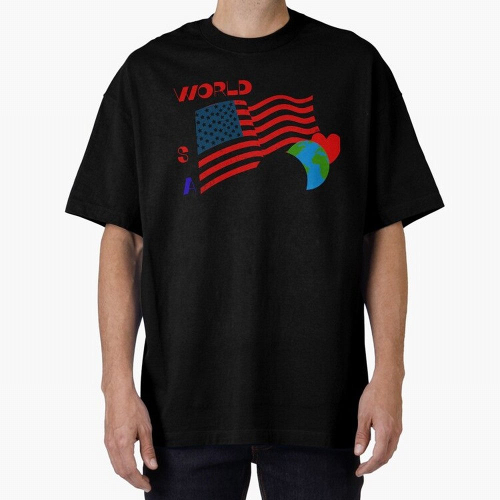 World cup 26 Oversized T-Shirt Celebrate Rivalries and Pride in FIFA World Cup 2026 for Fans of Cristiano Ronaldo and England, France and Netherlands, Bringing Championship Spirit, Famous Goals, Roaring Crowds and International Football Unity;