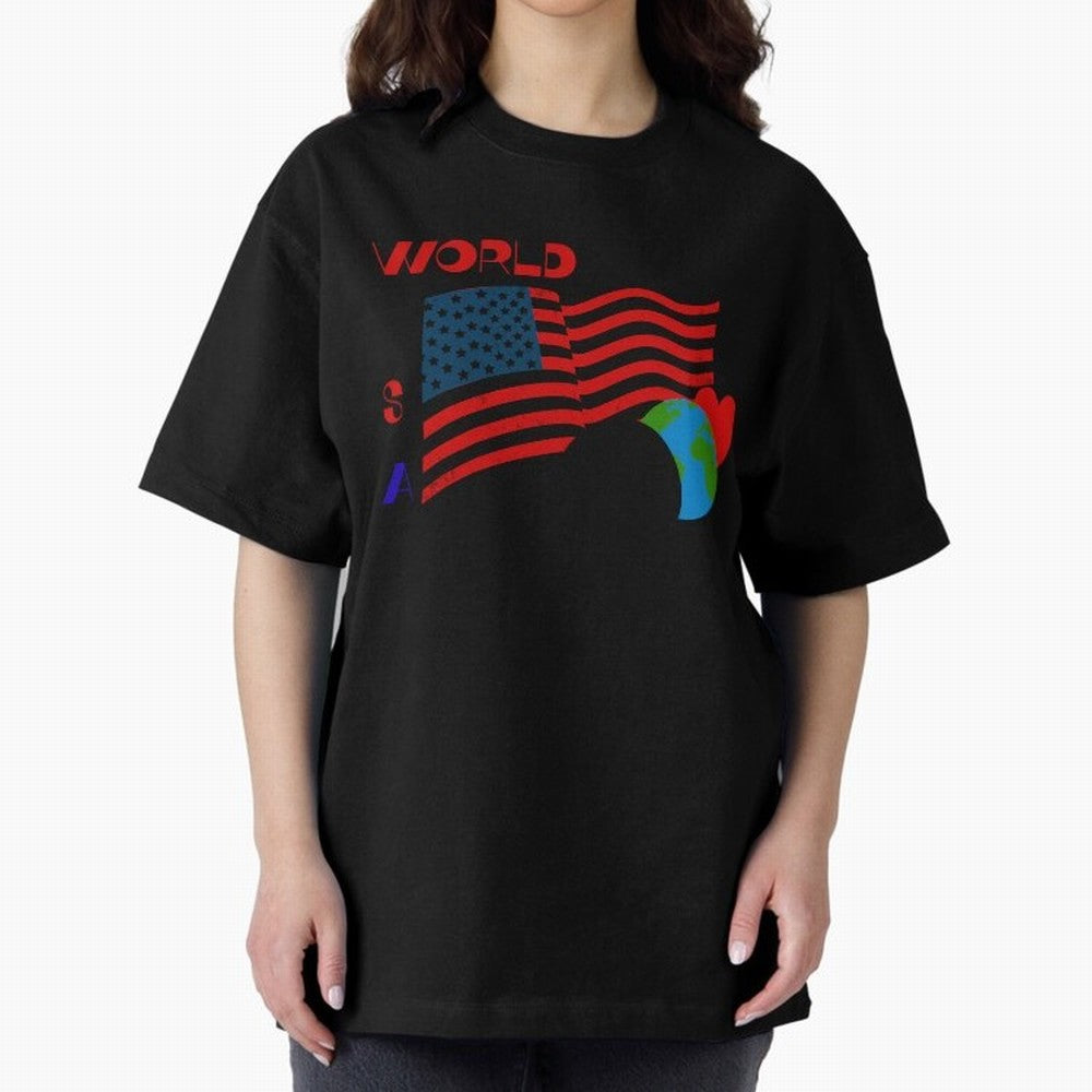 World cup 26 Oversized T-Shirt Celebrate Rivalries and Pride in FIFA World Cup 2026 for Fans of Cristiano Ronaldo and England, France and Netherlands, Bringing Championship Spirit, Famous Goals, Roaring Crowds and International Football Unity;