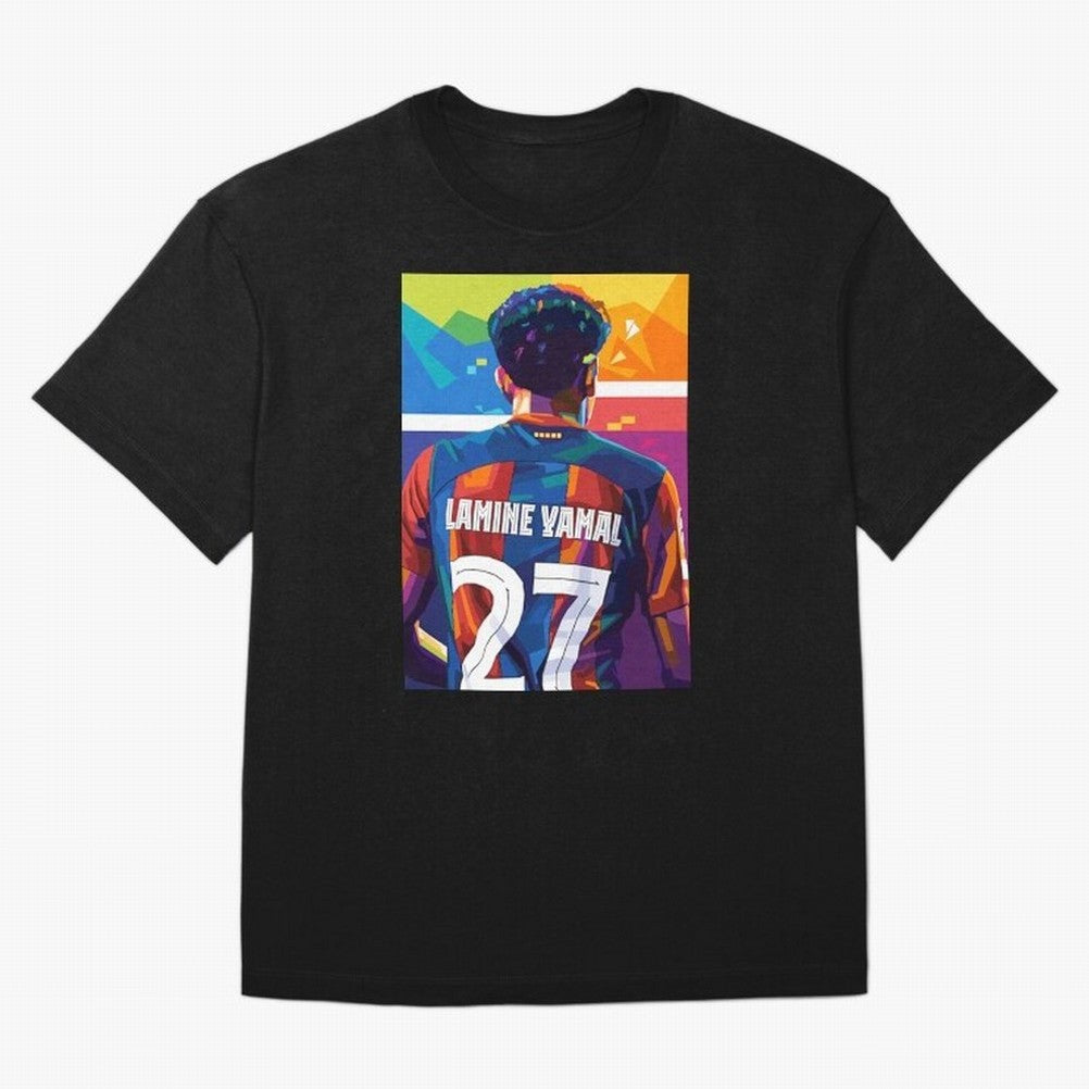 Lamine Yamal Wpap Pop Art Oversized T-Shirt Experience the FIFA World Cup 2026 USA Canada Mexico Journey through Cristiano Ronaldo, Haaland and CR7 Highlights, Brazil Pride, Football History, Final Match Energy, Crowd Noise and Once in a Lifetime