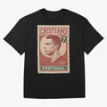 Vintage Portuguese Football Legend No.7 Poster, sticker ¨C Retro Soccer Icon Art for Fans of Manchester, Madrid & Juventus Oversized T-Shirt Share the Excitement of FIFA World Cup 2026 USA Canada Mexico Spirit, Featuring Argentina, Cristiano