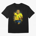 Ronaldo Naz¨¢rio Oversized T-Shirt Capture Global Football Passion for FIFA World Cup 2026, Capturing Messi and Cristiano Ronaldo, Brazil, Championship Spirit, Famous Goals, Roaring Crowds and International Football Unity; Made for Collectors Who