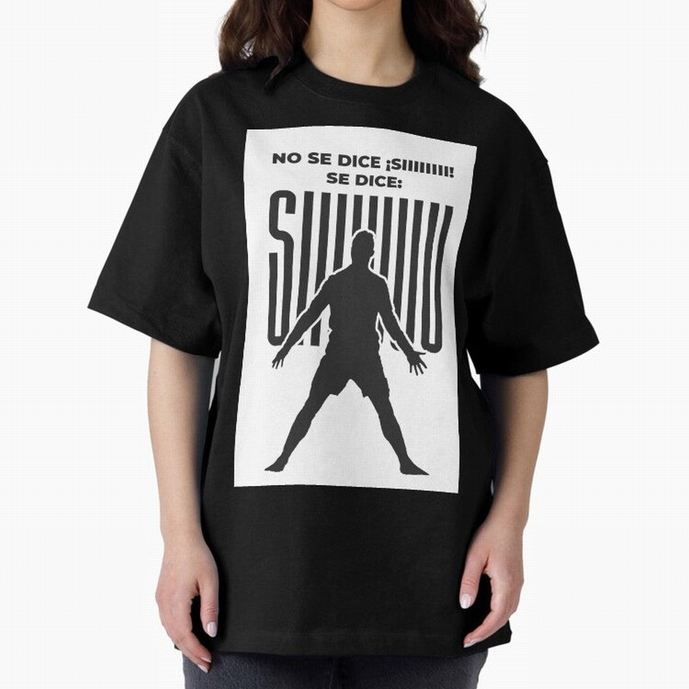 SIUUU - RONALDO Oversized T-Shirt Relive the Noise and Pride of FIFA World Cup 2026 USA Canada Mexico for Fans of Cristiano Ronaldo and Spain, Bringing Championship Spirit, Famous Goals, Roaring Crowds and International Football Unity; Made for Die