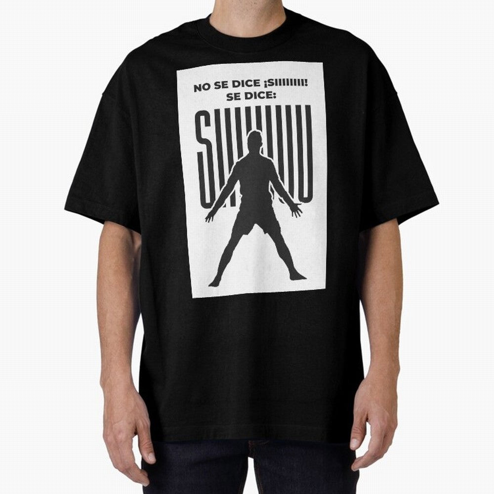 SIUUU - RONALDO Oversized T-Shirt Relive the Noise and Pride of FIFA World Cup 2026 USA Canada Mexico for Fans of Cristiano Ronaldo and Spain, Bringing Championship Spirit, Famous Goals, Roaring Crowds and International Football Unity; Made for Die
