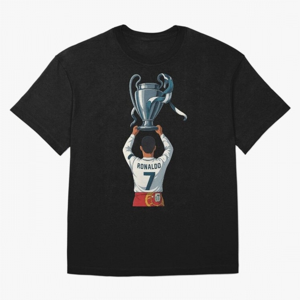 Ronaldo Oversized T-Shirt Feel International Energy from Global Football Passion for FIFA World Cup 2026 USA Canada Mexico, Capturing Mbappe, Spain and Netherlands, Champion Mindset, Group Stage Buzz, Knockout Tension and Passionate Fan Culture;