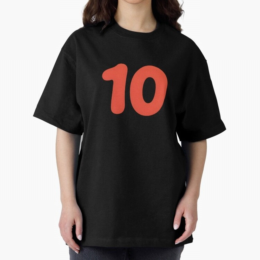 Number ten Oversized T-Shirt Celebrate Classic Football Spirit in the FIFA World Cup 2026 USA Canada Mexico Journey through Neymar, Haaland and Cristiano Ronaldo Highlights, England and Germany Pride, Tournament Hype, Historic Matchups, Family