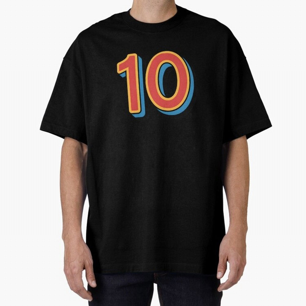 Number 10 Oversized T-Shirt Honor the Football Icons of the FIFA World Cup 2026 Group Stage Journey through Messi, Neymar and Mbappe Highlights, Argentina Pride, Soccer Culture, Superstar Moments, National Team Dreams and Competitive Fire; Created