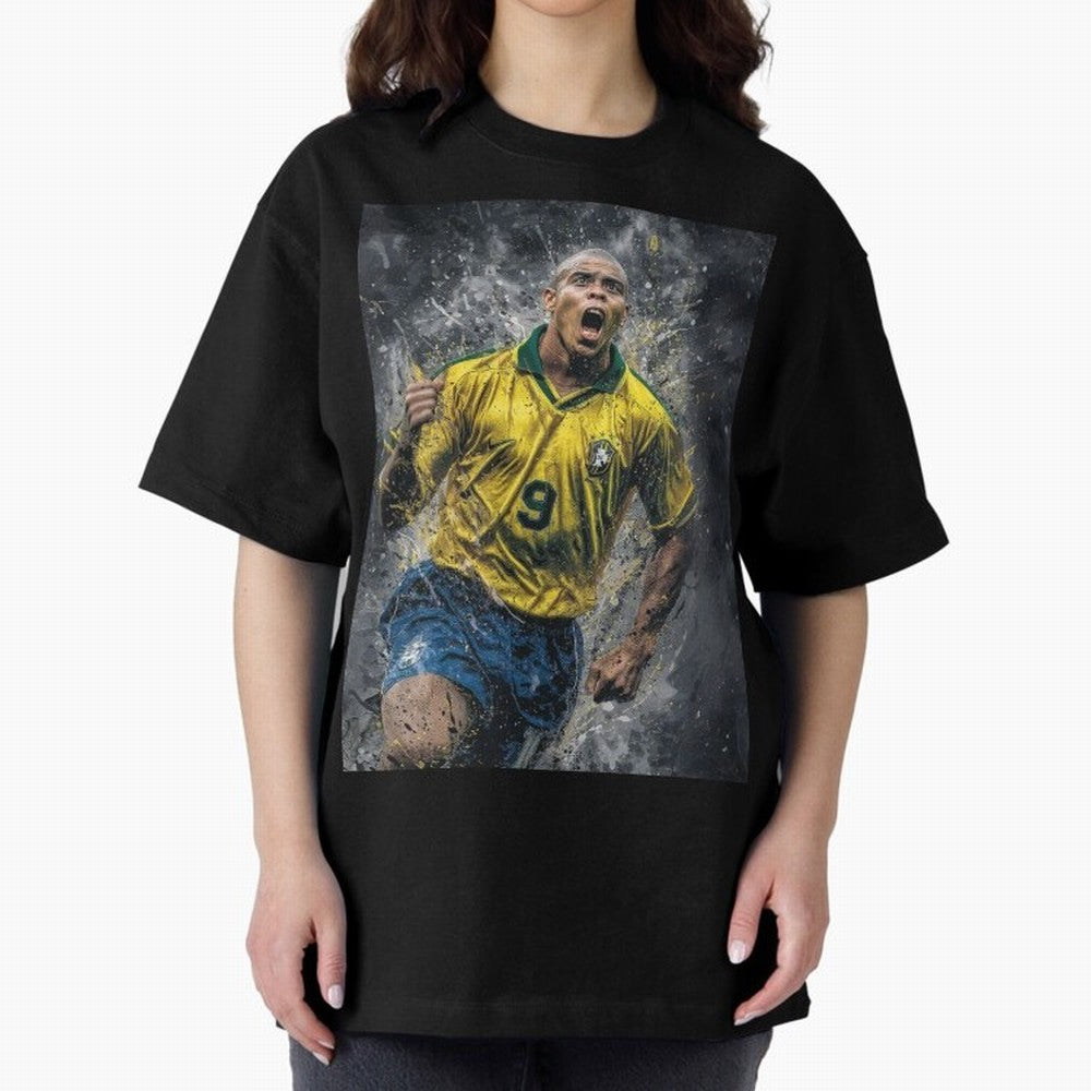 Ronaldo Naz¨¢rio - Il Fenomeno (Brazil) Oversized T-Shirt Honor Champions and Dreams in Match Day Hype around FIFA World Cup 2026 Group Stage, Cristiano Ronaldo, Argentina, Goal Celebration Energy, Supporter Heritage, Football Icons and Worldwide