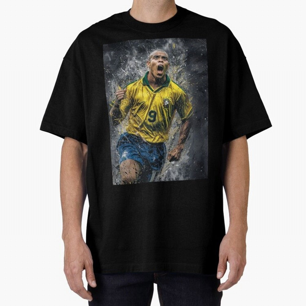 Ronaldo Naz¨¢rio - Il Fenomeno (Brazil) Oversized T-Shirt Honor Champions and Dreams in Match Day Hype around FIFA World Cup 2026 Group Stage, Cristiano Ronaldo, Argentina, Goal Celebration Energy, Supporter Heritage, Football Icons and Worldwide